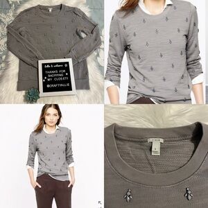 J. Crew Embellished Crewneck | Women’s Small